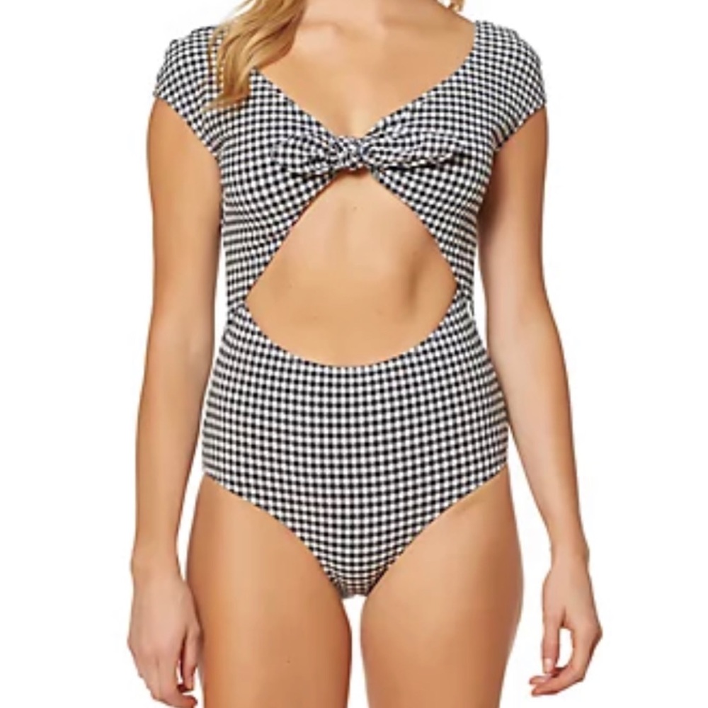 NWT JESSICA SIMPSON Retro Gingham Swimsuit